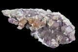 Purple Fluorite on Quartz Epimorphs - Arizona #103554-1